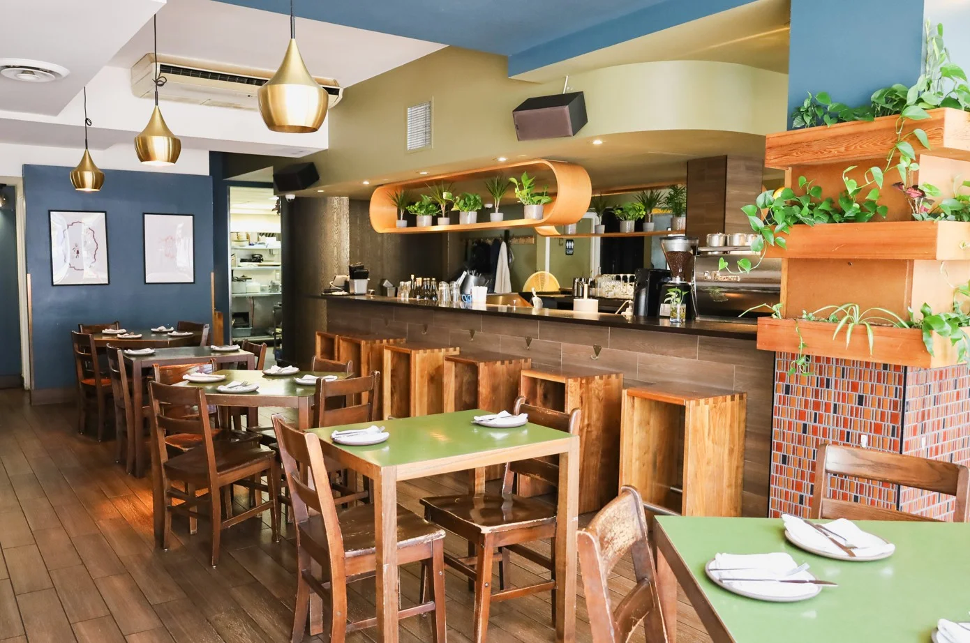 Plant-based vegetarian dishes at The Coup Calgary Beltline